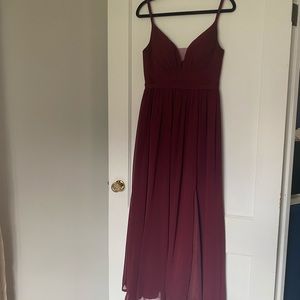 AZAZIE RAYNA dress in Cabernet